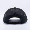 Yupoong The Classics Retro Trucker Hats Caps Camo Black 6606CA Wholesale and Custom - Acorn Fit