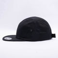Black Blank 5 Panel Camper Hat Cap