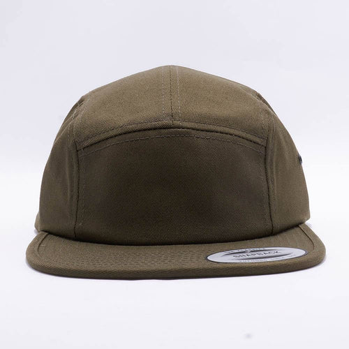 Olive Blank 5 Panel Camper Hat Cap