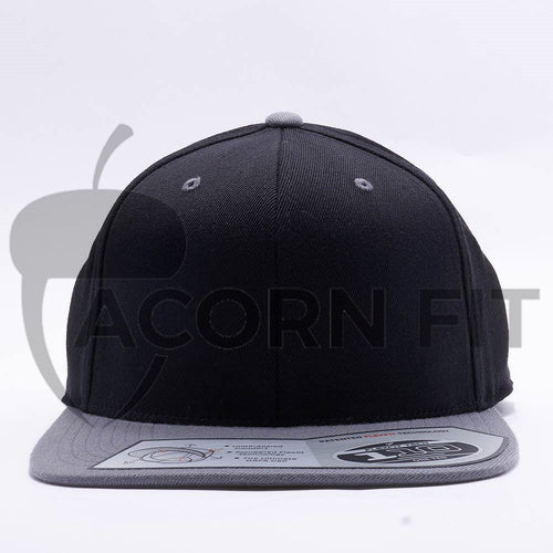 Blank Black Grey Two Tone Snapback Hats Caps