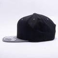 Blank Black Grey Two Tone Snapback Hats Caps