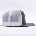 Yupoong Charcoal White 5 Panel Trucker 