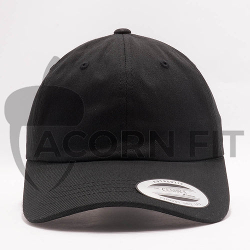 Blank Unstructured Dad Hats Wholesale - Yupoong Classic 6245PT Black