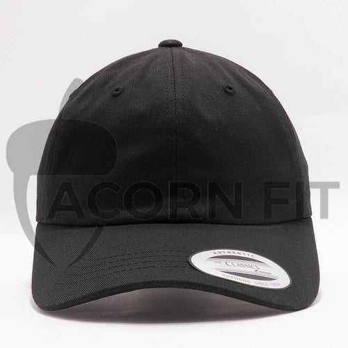 dad hats wholesale - yupoong 6245cm black