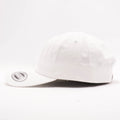 Blank Unstructured Dad Hats Wholesale - Yupoong Classic 6245PT White