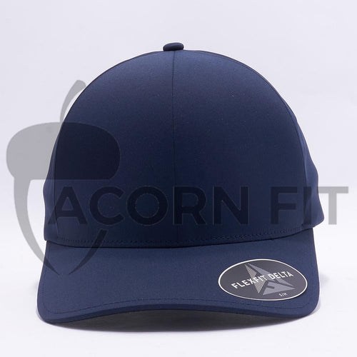 Navy Flexfit Delta Hats Caps