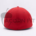 Red Flexfit Delta Hats Caps