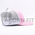 Pink White Flexfit Trucker Mesh Hat