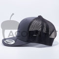 Yupoong 6606 Charcoal Classics Retro Trucker Hats Caps Wholesale Custom - Acorn Fit