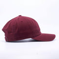 Blank Unstructured Dad Hats Wholesale - Yupoong Classic 6245PT Maroon