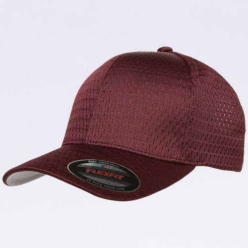 Wholesale Flexfit - 6777 Athletic Mesh Hat Maroon