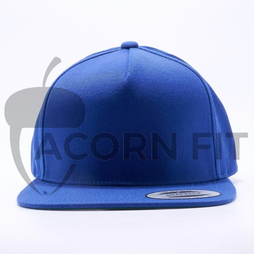 Yupoong 5089M Classic 5 Panel Snapback Hats Wholesale Royal - Acorn Fit