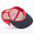 Wholesale Yupoong 6005 Black White Red Foam Trucker Hats - Acorn Fit