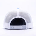 Yupoong 6006T Royal and White Two Tone Classic Trucker Hats Caps Wholesale Custom - Acorn Fit
