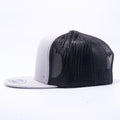 Blank Trucker Hats Wholesale - Yupoong 6006 Classic Trucker Hats Wholesale Silver/Black