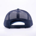 Yupoong 6606W Navy and White Front Panel Classic Retro Trucker Hats Caps Wholesale Custom - Acorn Fit