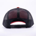 Yupoong 6606T Red and Black Two Tone Classic Retro Trucker Hats Caps Wholesale Custom - Acorn Fit