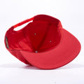 Red Wholesale Yupoong 6502 Unstructured 5 Panel Snapback Hat Custom - Acorn Fit