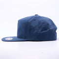 Navy Wholesale Yupoong 6502 Unstructured 5 Panel Classic Snapback Hat Custom - Acorn Fit
