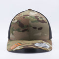 Wholesale and Custom Yupoong Classics 6606MC Multicam Retro Trucker Hats Caps - Acorn Fit 