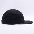 Black Blank 5 Panel Camper Hat Cap