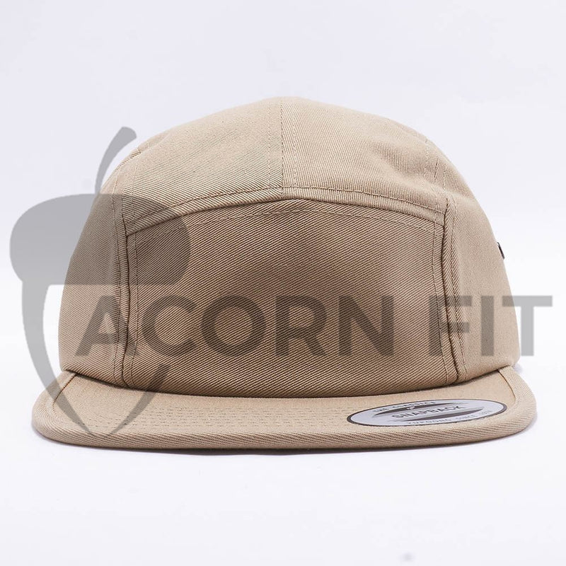 Khaki Blank 5 Panel Camper Hat Cap