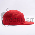 Red Blank 5 Panel Camper Hat Cap