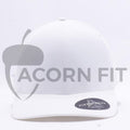 White Flexfit Delta Hats Caps