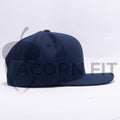 Navy Melton Wool Snapback Hat