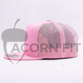 Yupoong Pink 5 Panel Trucker 