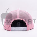 Yupoong Pink 5 Panel Trucker 