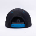 Blank Black Teal Two Tone Snapback Hats Caps