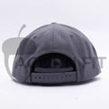 Yupoong Blank Grey 5 Panel Snapback Hats Caps