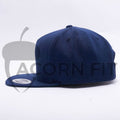 Yupoong Blank Navy 5 Panel Snapback Hats Caps