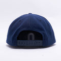 Yupoong Blank Navy 5 Panel Snapback Hats Caps