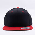 Yupoong Classic Blank Black Red Snapback