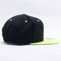 Yupoong Classic Blank Black Neon Green Snapback