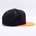 Yupoong Classic Blank Black Neon Orange Snapback