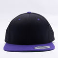 Yupoong Classic Blank Black Purple Snapback