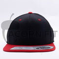 Blank Black Red Two Tone Snapback Hats Caps