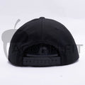 Yupoong Blank Black 5 Panel Snapbacks