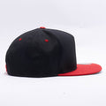 Yupoong Blank Black Red 5 Panel Snapback