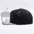 Yupoong Blank Black Silver 5 Panel Snapback