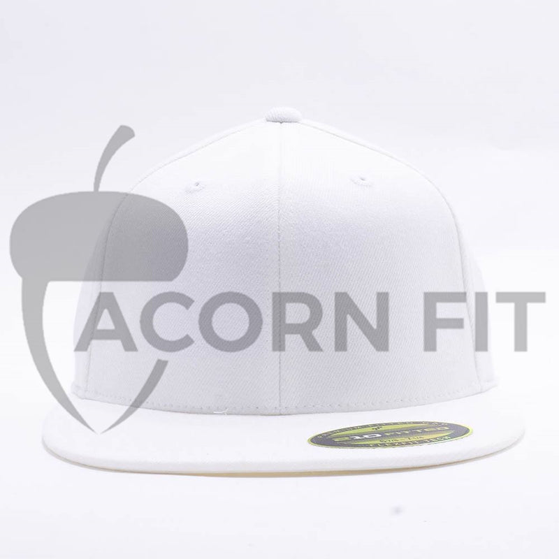 White 210 Blank Fitted Hats