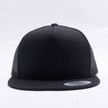 Yupoong Black 5 Panel Trucker 