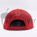 Yupoong Red 5 Panel Trucker 