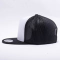 Yupoong White Black 5 Panel Trucker 