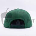 Yupoong White Kelly Green 5 Panel Trucker 