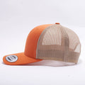 Rustic Orange Blank Trucker Hat Cap