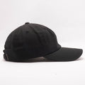 Blank Unstructured Dad Hats Wholesale - Yupoong Classic 6245PT Black